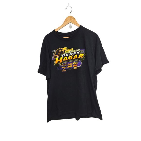 Derek Haggar DHR Racing  Graohic T-Shirt Size Large - Picture 1 of 4